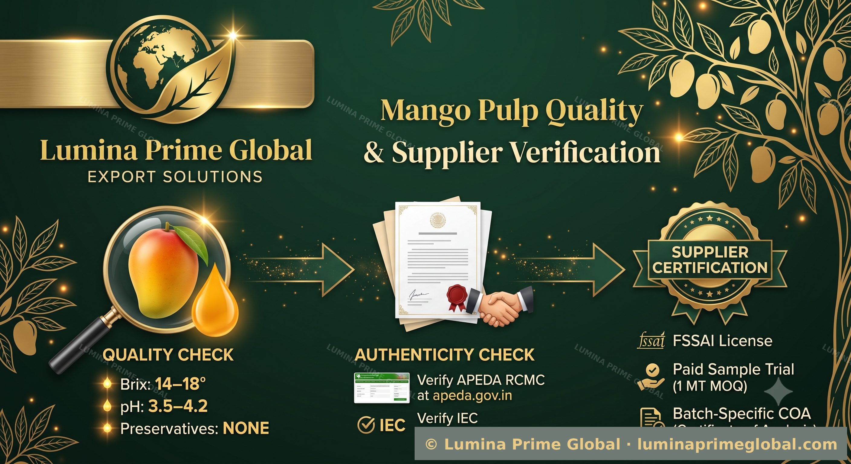 Mango pulp quality and supplier verification guide