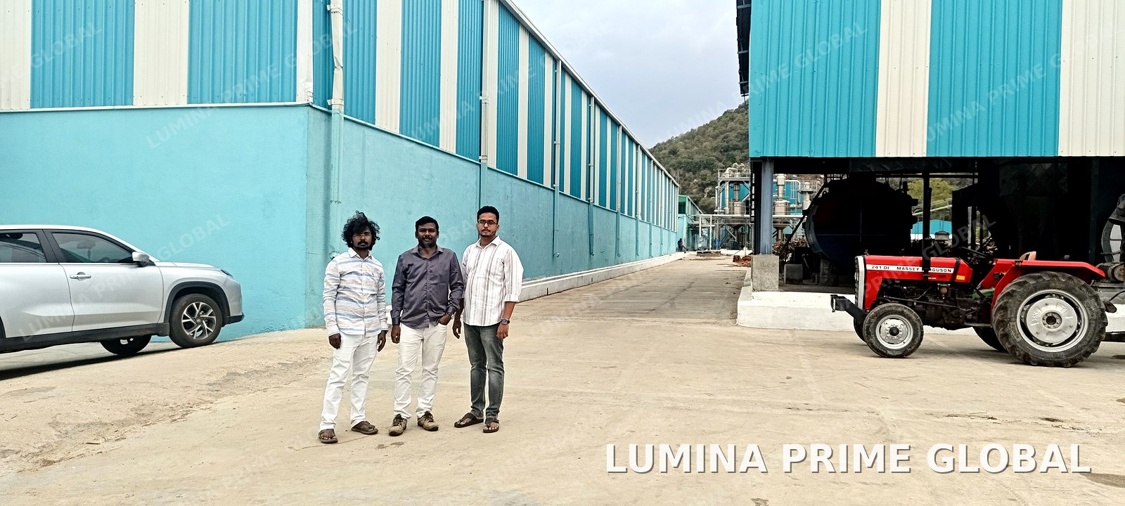 Interior view of the mango pulp processing facility